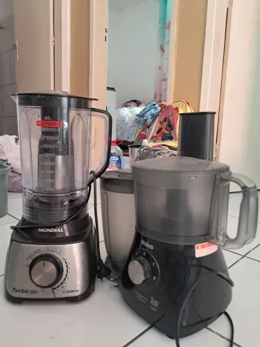 Kit processador e liquidificador 