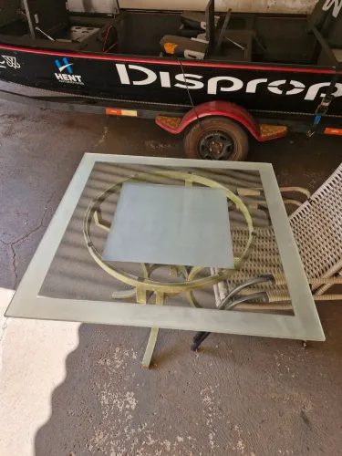Tampo 1m2 vidro temperado para mesa