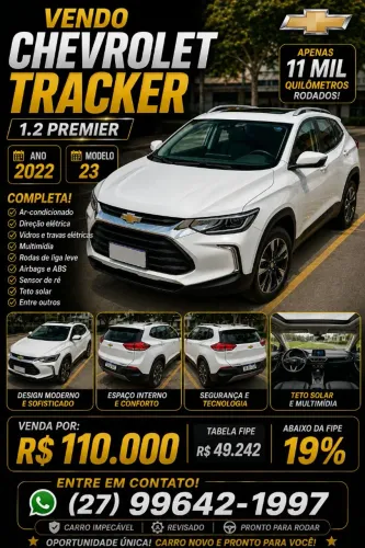 Chevrolet Tracker Premier 1.2 Turbo 12V Flex AUT 2023