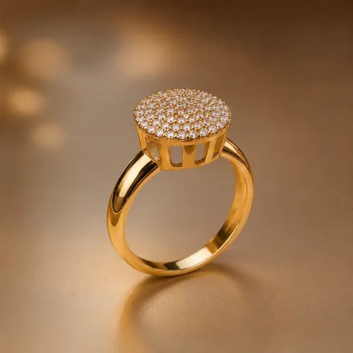 Anel Pavê Diamond em Ouro 18K 750