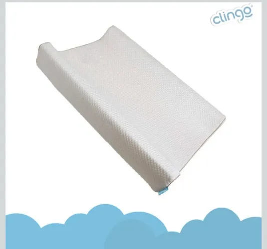 Clingo Trocador em Memory Foam e Fibra de Bambu, Branco