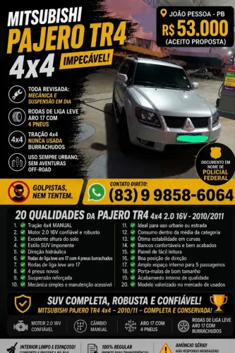 Mitsubishi Pajero TR4 2.0/ 2.0 Flex 16V 4X4 Mec. 2011
