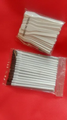 Pincéis cosméticos descartáveis + Espátula Descartável