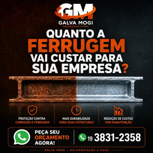 GALVANIZAÇÃO A FOGO CONTRA FERRUGEM