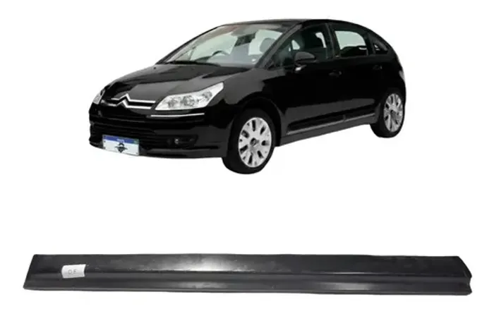 Friso Porta Dianteira Esquerda Citroen C4 2011 Uzad0 Preto Preto