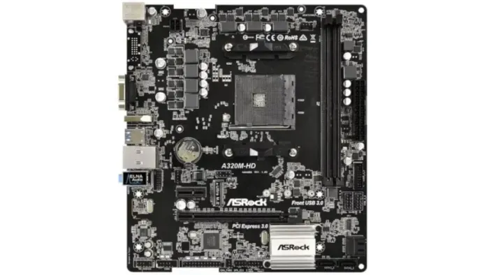 Placa Mãe Asrock Amd Socket Am4 Ddr4 A320m-hd, (para Reparo)