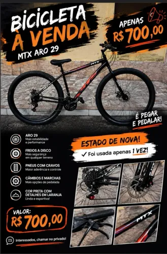 Bicicleta MTX aro 29