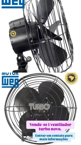 Ventilador turbo de parede
