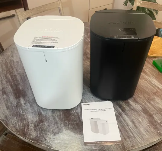 Título: DUAS Lixeira Inteligente Haixin com Sensor Automático - Nova!