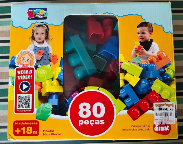 Blocos de montar Blocolândia 80 peças