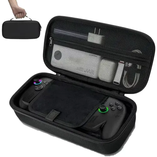 Estojo Case Para Rog Xbox Ally/X Rigida + Película de Vidro + Grip Analógico