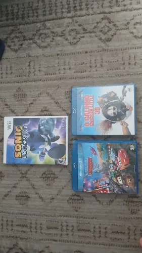 DVDs, e Jogo do Wii