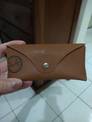 Estojo - Case RayBan Caçador em Couro Marrom Usado