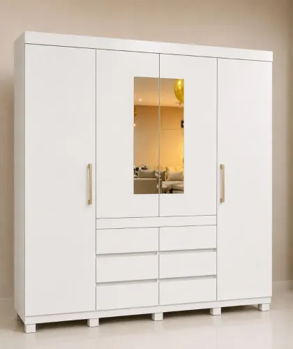GUARDA ROUPA CASAL COM ESPELHO