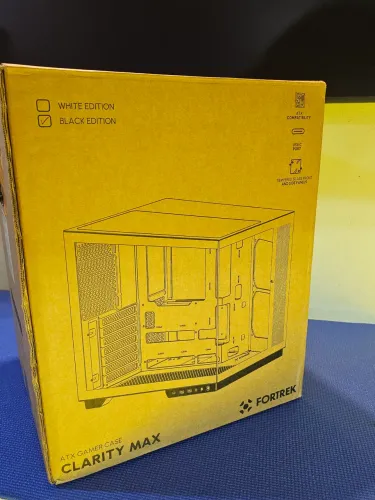 Gabinete Fortrek Clarity Max ATX, Vidro Temperado, USB-C, Espaço para 9 Fans