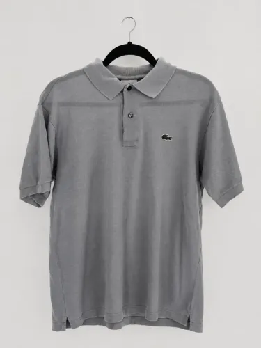 Polo Lacoste vintage masculina cinza tamanho 4