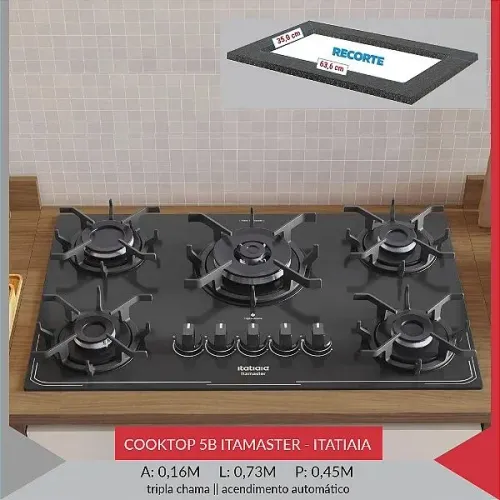 COOKTOP 5BC ITAMASTER TC PTO