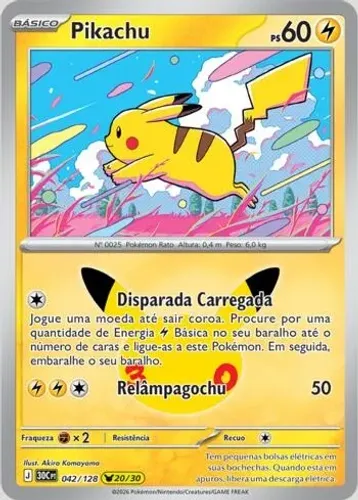 Pikachu 20 e 30 de 30 anos