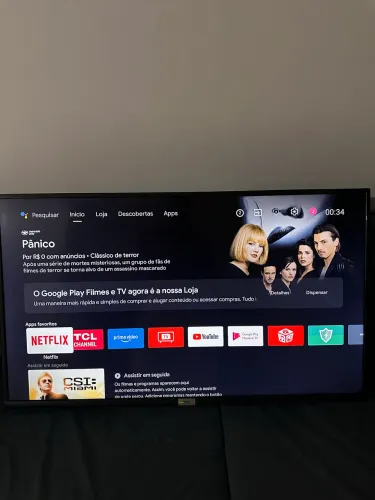 Tv TCL android 43 semi nova 