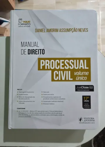 MANUAL DE PROCESSO CIVIL VOLUME ÚNICO 2025 - DANIEL AMORIM ASSUMPÇÃO NEVES