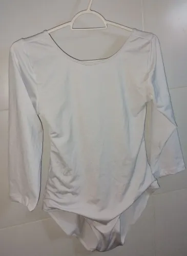 Collant branco para ballet