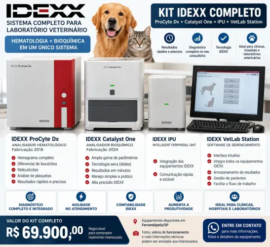 Vet station Idexx laboratório