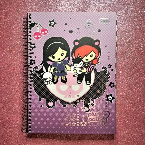 Caderno universitário Plush Poison 96 fls - Tilibra