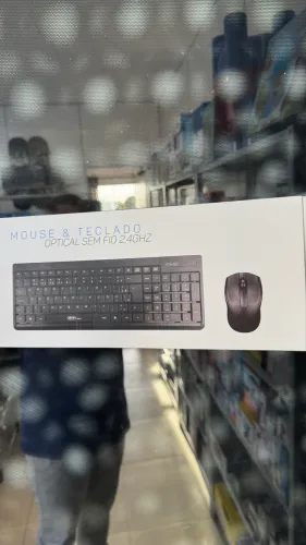 Kit teclado sem fio e mouse sem fio