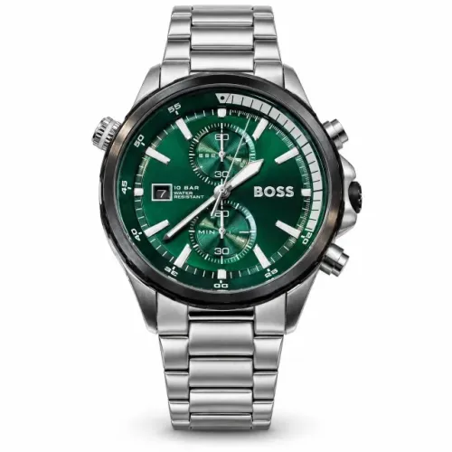 Relógio Masculino BOSS by Hugo Boss Globetrotter Ref. 1513930 46mm, Pulseira De Aço Inoxid