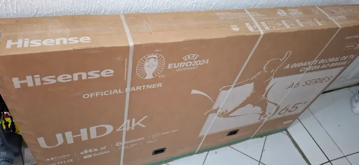 Tv Hisense 65 polegadas na caixa lacrada