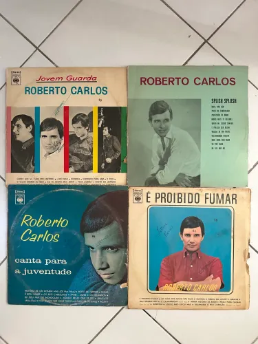 Discos vinil Roberto Carlos lote com 4 unidades