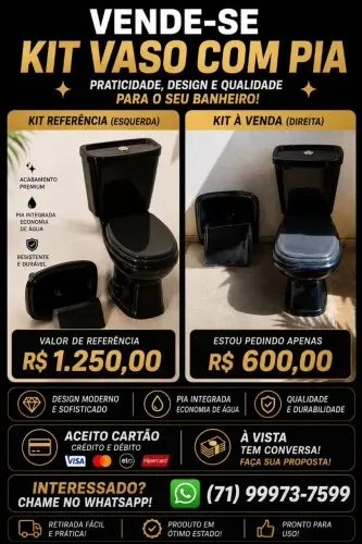Vaso sanitário com lavatório Celite