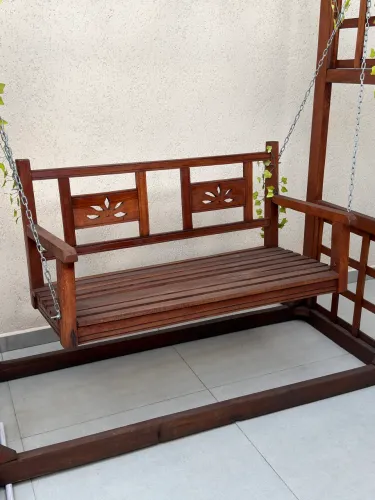 Banco Balanço Pergolado De Jardim Rústicos Madeira demolição