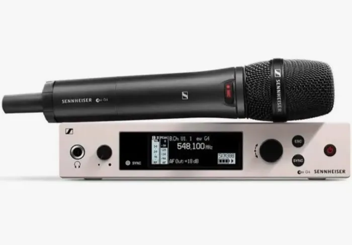  Sennheiser ew 500 G4 Handheld Wireless System com cápsula Neumann KK205 (faixa AW+ / 965)