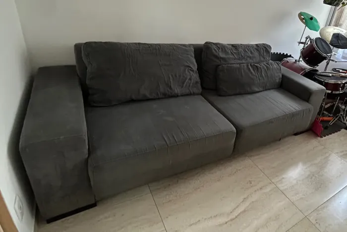 Sofá retrátil 4 lugares plenitude foreman