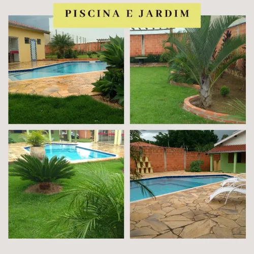 Chácara 1000m2, Casa Sede com 301m2, 2 Dormitórios, Cozinha Sala e Varanda, Salão de Festa