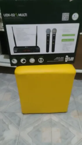 Microfone sem fio duplo Profissional