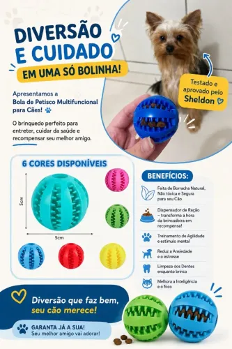 Bola Interativa para Cachorro