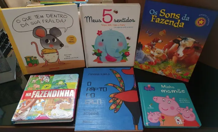 Lote com 6 livros infantis Várias editoras