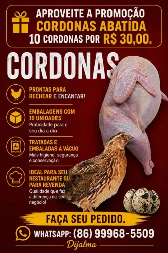 Vendo codorna abatida