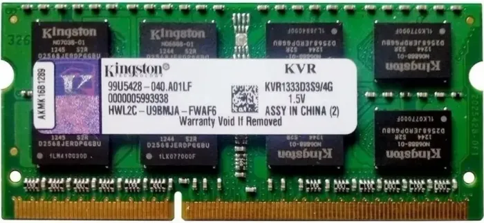 Memoria ddr3 4gb Kingston pc3 10600 notebook
