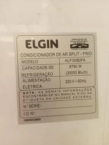 Ar-condicionado Split Convencional Elgin 30.000 btu