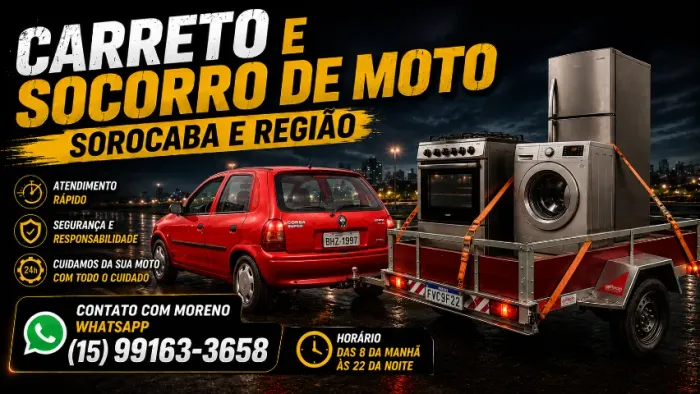 fretes , carretos e socorro de moto