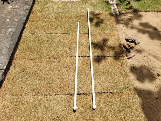 2 varões para cortinas de argolas