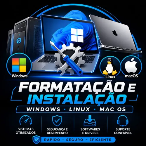 Formatação e instalação de Windows/Linux e Mac Os