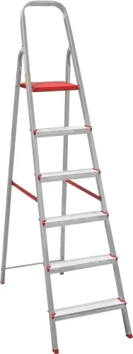 Escada em alumínio 6 degraus, ESC0065, BOTAFOGO