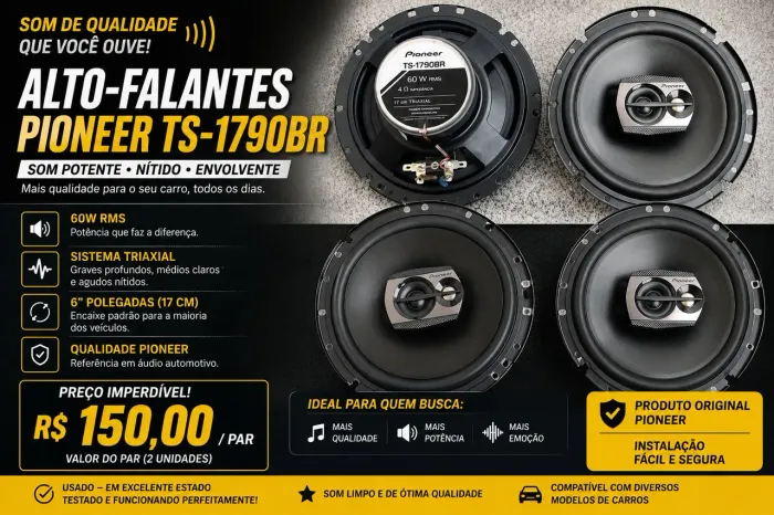 PAR DE ALTO-FALANTES PIONEER