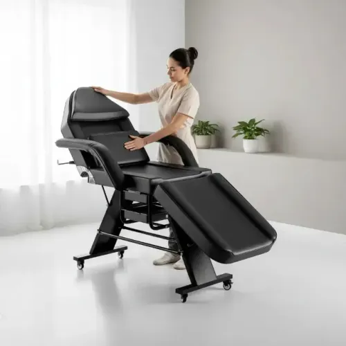 Maca Poltrona Estética Fixa + Mocho + Letreiro