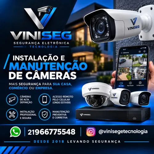 Instalação e manutenção de câmeras