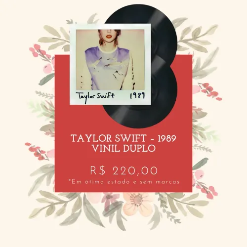 VINIL TAYLOR SWIFT - 1989 VINIL DUPLO